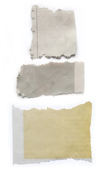 Three torn papers — Stock Photo, Image