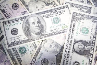 çeşitli Amerikan banknotlar