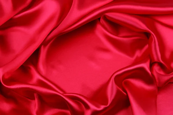 Kırmızı ipek kumaş — Stok fotoğraf
