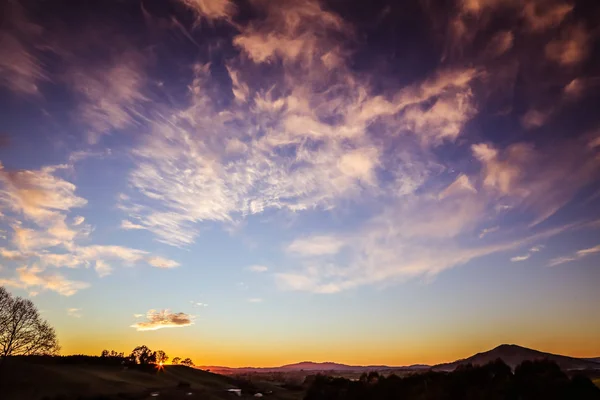 New zealand sunrise — стоковое фото