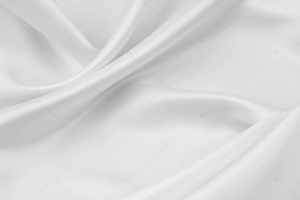 White silk fabric