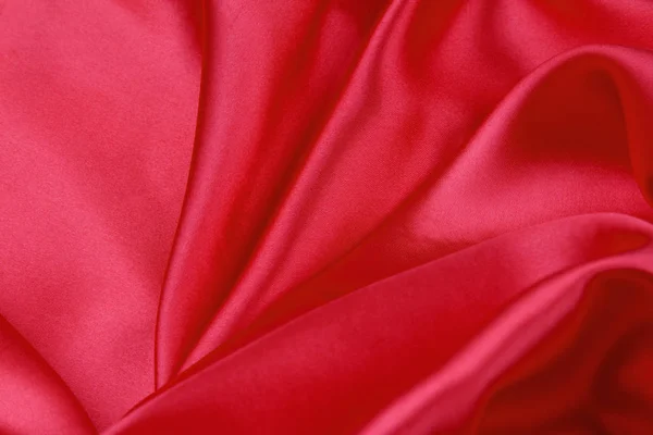 Tissu soie rouge — Photo