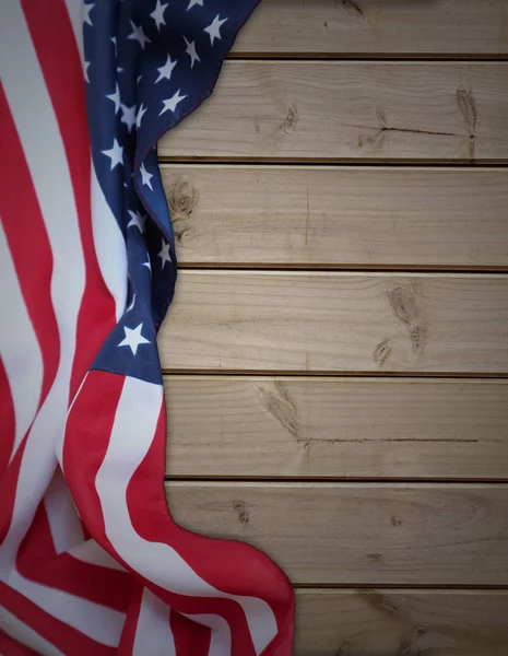 American flag on boards — Stock Photo, Image