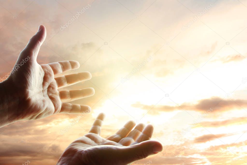 Hands in sky