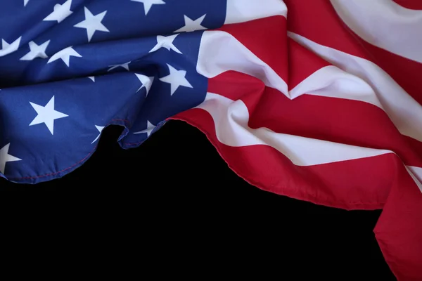 ABD bayrağı siyah — Stok fotoğraf