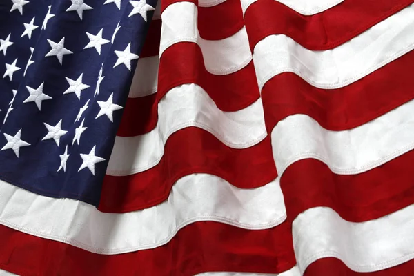 Golvende Usa vlag — Stockfoto