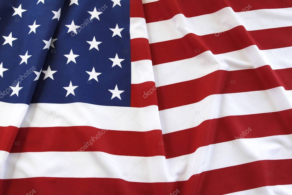 Rippled USA flag
