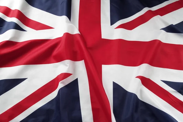 Rippled British flag — Stock Photo, Image