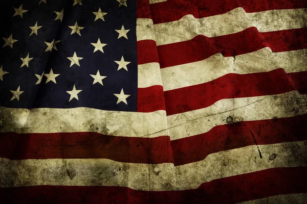 Grunge amerikansk flag - Stock-foto