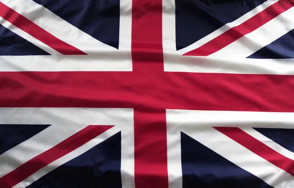 Rippled British flag — Stock Photo, Image