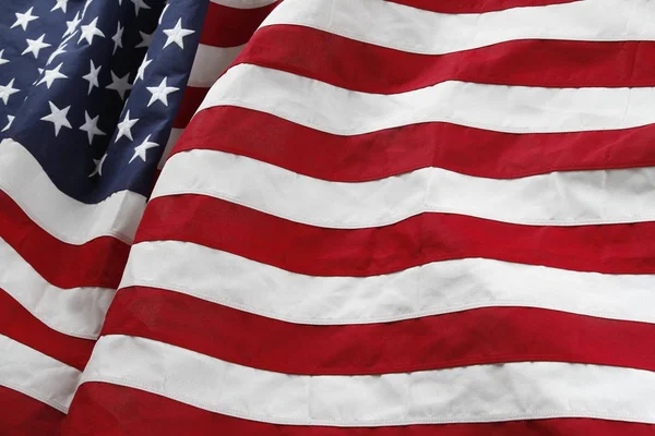 Bølget USA flag - Stock-foto