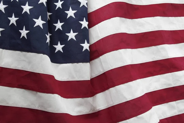 Rippled USA flag — Stock Photo, Image