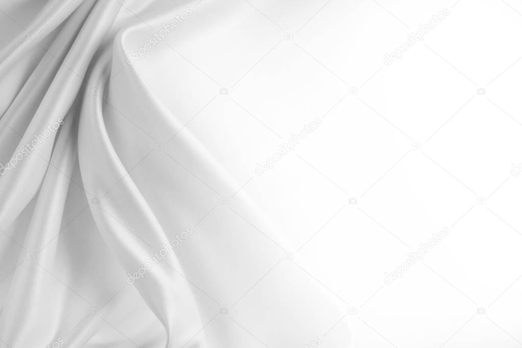 White silk fabric