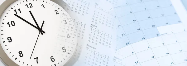 Uhr und Kalender — Stockfoto