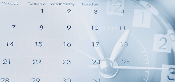Horloge et calendrier — Photo