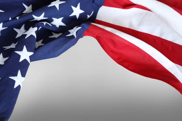 USA flagga på grå — Stockfoto