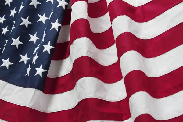 Rippled USA flag — Stock Photo, Image