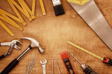 Tools on wood