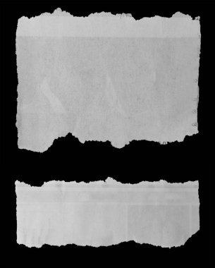 Siyah yırtık kağıtları