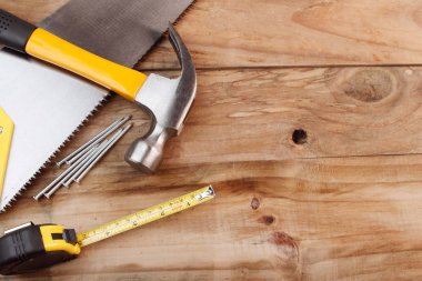 Tools on wood