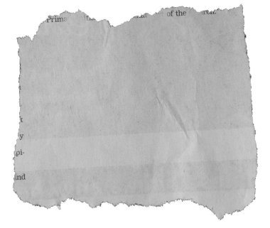 Yırtık kağıt parçası