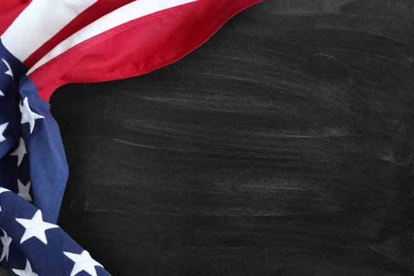 Flag on blackboard — Stock Photo, Image