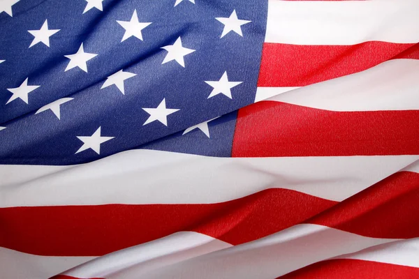 Rippled USA flag — Stock Photo, Image