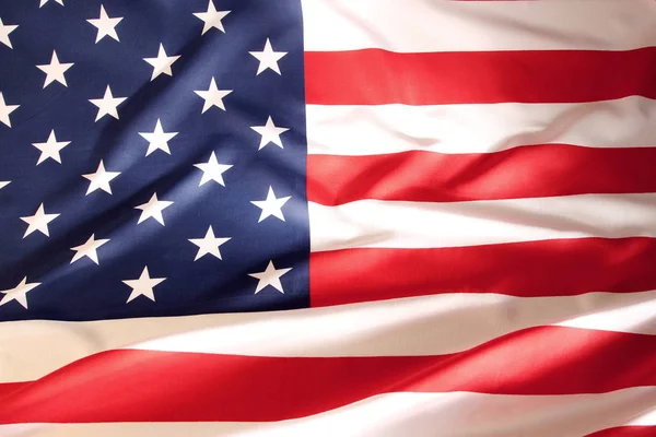 Rippled USA flag — Stock Photo, Image