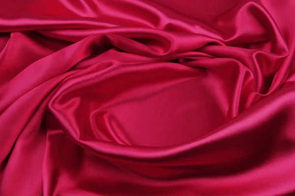 Tissu soie rouge — Photo