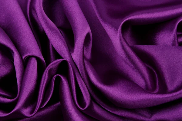 Fialová hedvábná tkanina — Stock fotografie