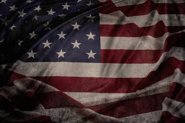 Grunge amerikansk flag - Stock-foto