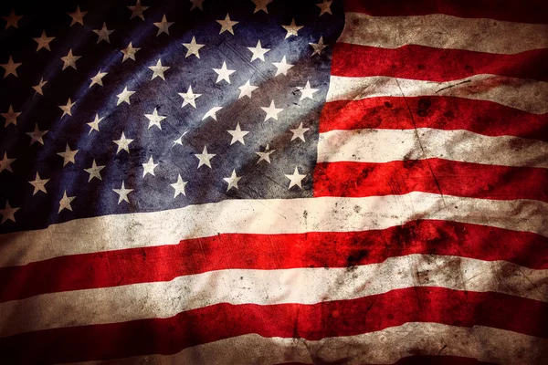 Grunge amerikansk flagga — Stockfoto