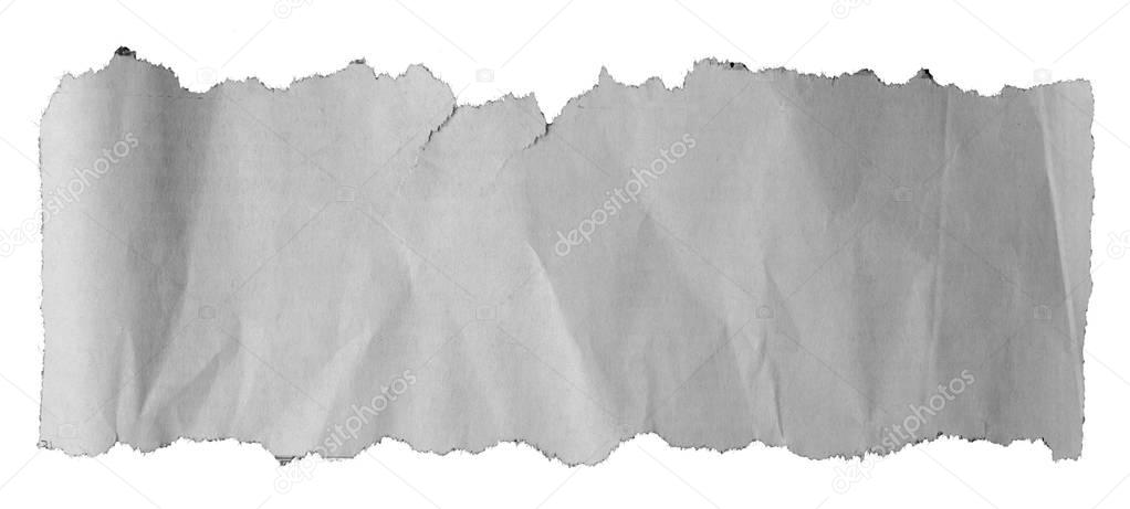 Torn piece of paper