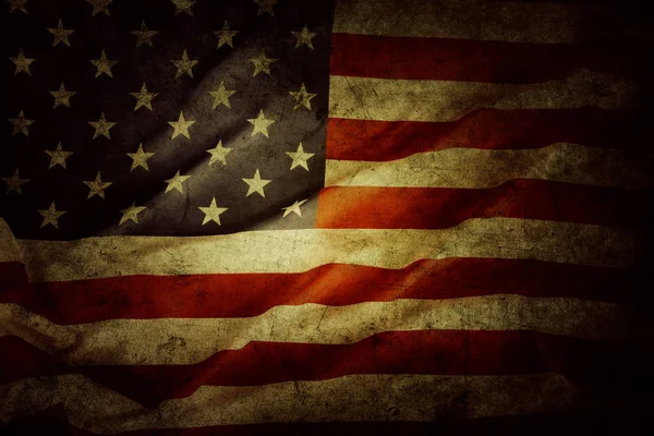 Американський прапор гранж — стокове фото