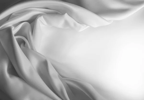 Białe tkaniny jedwabne — Zdjęcie stockowe
