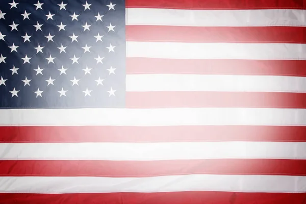 US-Flagge mit Sternen und Streifen — Stockfoto