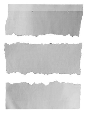 yırtık kağıt parçaları