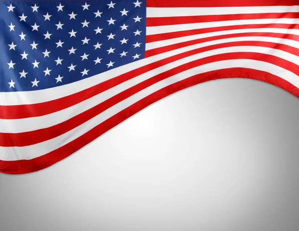 USA flag on grey — Stock Photo, Image