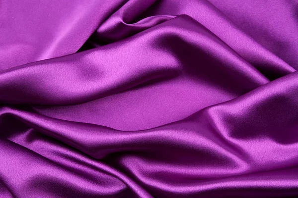 Пурпурная шелковая ткань — стоковое фото