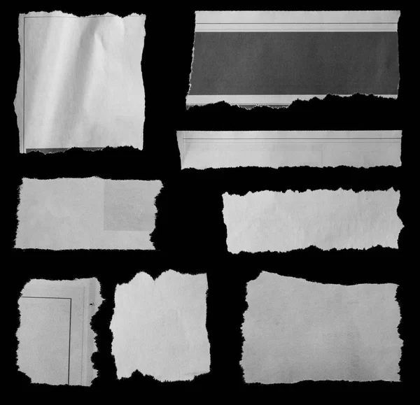 Szakadt papír, fekete — Stock Fotó