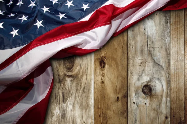 Bandera americana a bordo — Foto de Stock