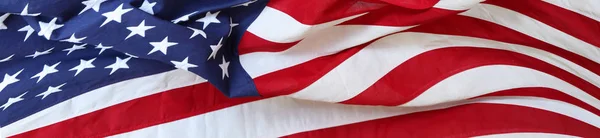 USA flag banner — Stock Photo, Image