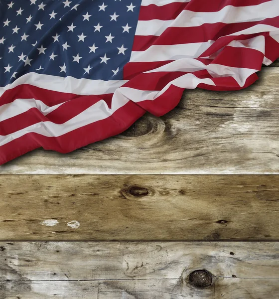 ボード上のアメリカの国旗 — ストック写真