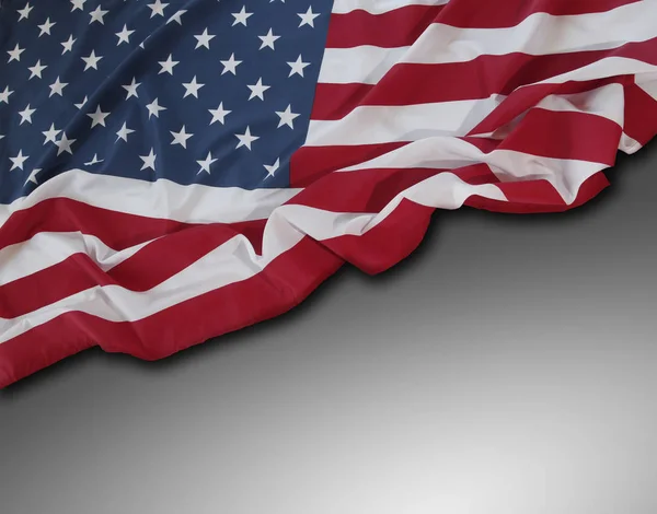 USA flag på grå - Stock-foto