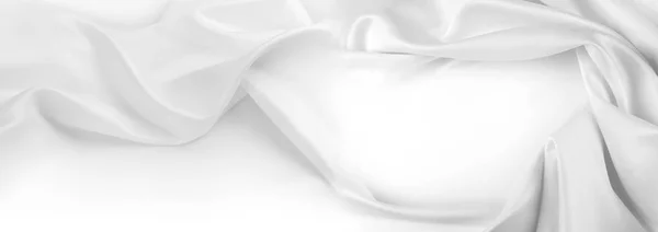 Tissu soie blanche — Photo