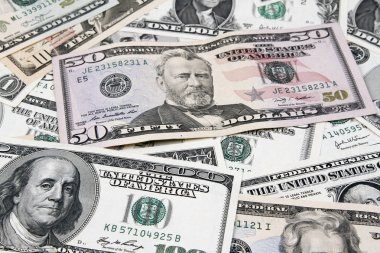 çeşitli Amerikan banknotlar
