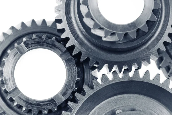 Metal cogs together — Stock Photo, Image