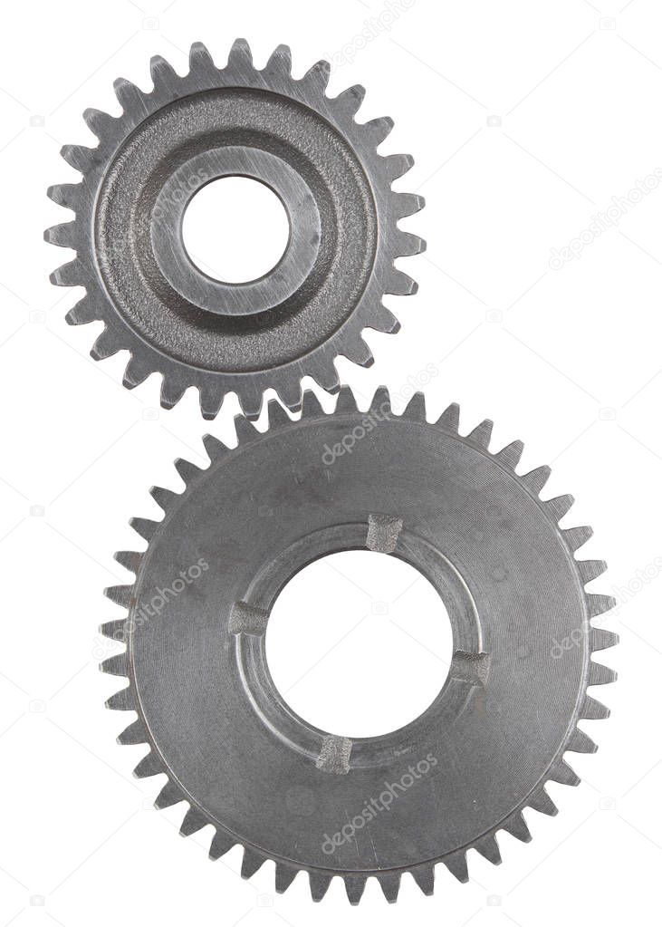 Two steel gears