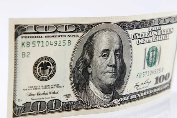 Benjamin Franklin em dinheiro — Fotografia de Stock