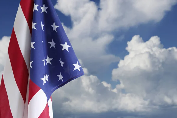 Bandera americana en el cielo — Foto de Stock